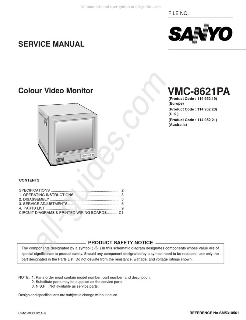Sanyo VMC-8621PA User manual