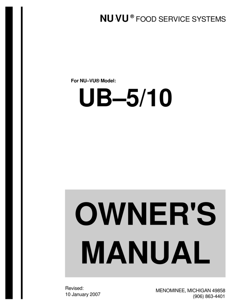 NUVU UB 5/10 owner's manual
