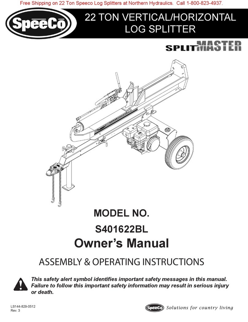 SpeeCo SPLITMASTER S401622BL User manual