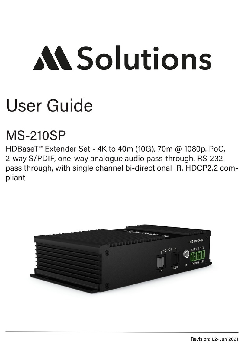 M Solutions MS-210SP User manual