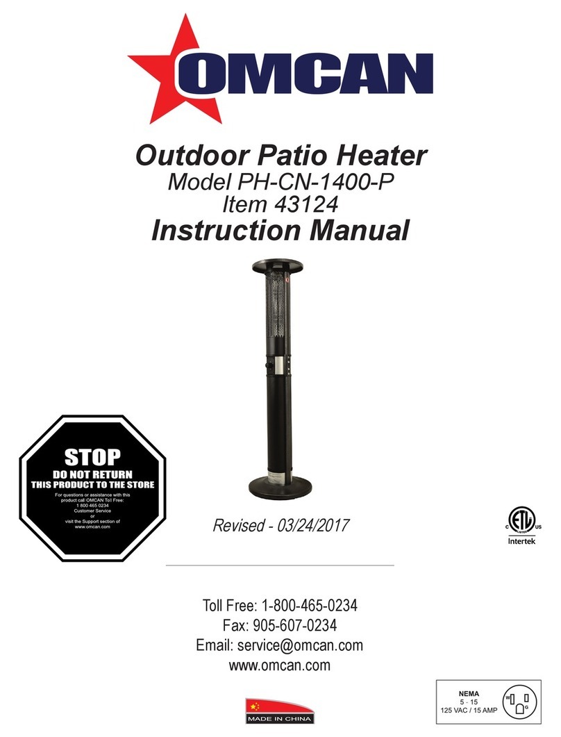 Omcan PH-CN-1400-P User manual