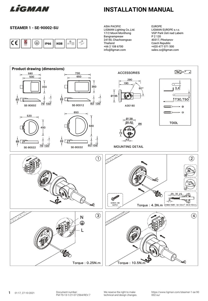 LIGMAN STEAMER 1 installation manual
