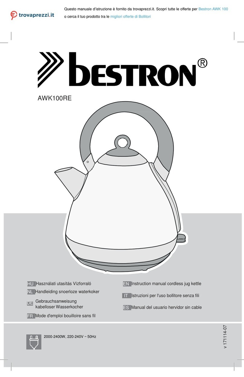 Bestron AWK100RE instruction manual