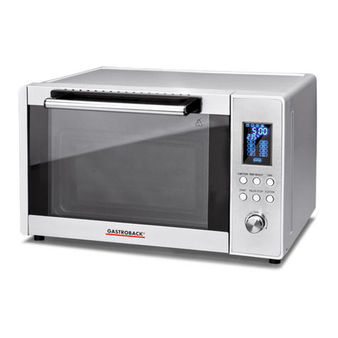 Gastroback DESIGN BISTRO OVEN ADVANCED PRO User manual Gastroback DESIGN BISTRO OVEN ADVANCED PRO User manual