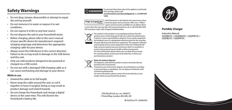 Goji G25PBK17C User manual