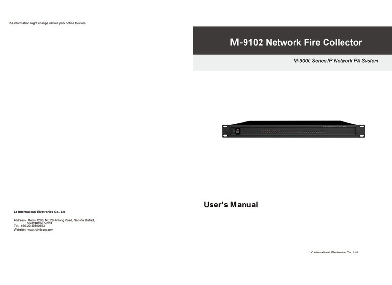 LY International Electronics M-9000 Series user manual LY International Electronics M-9000 Series user manual