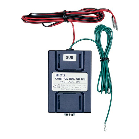 HIOS CB-105 SUB Operation manual
