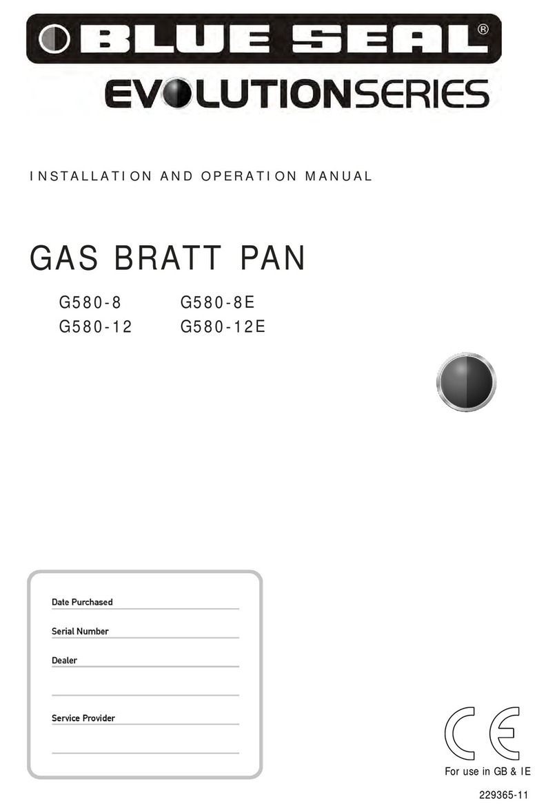 Waldorf BLUE SEAL EVOLUTION G580-8 User manual