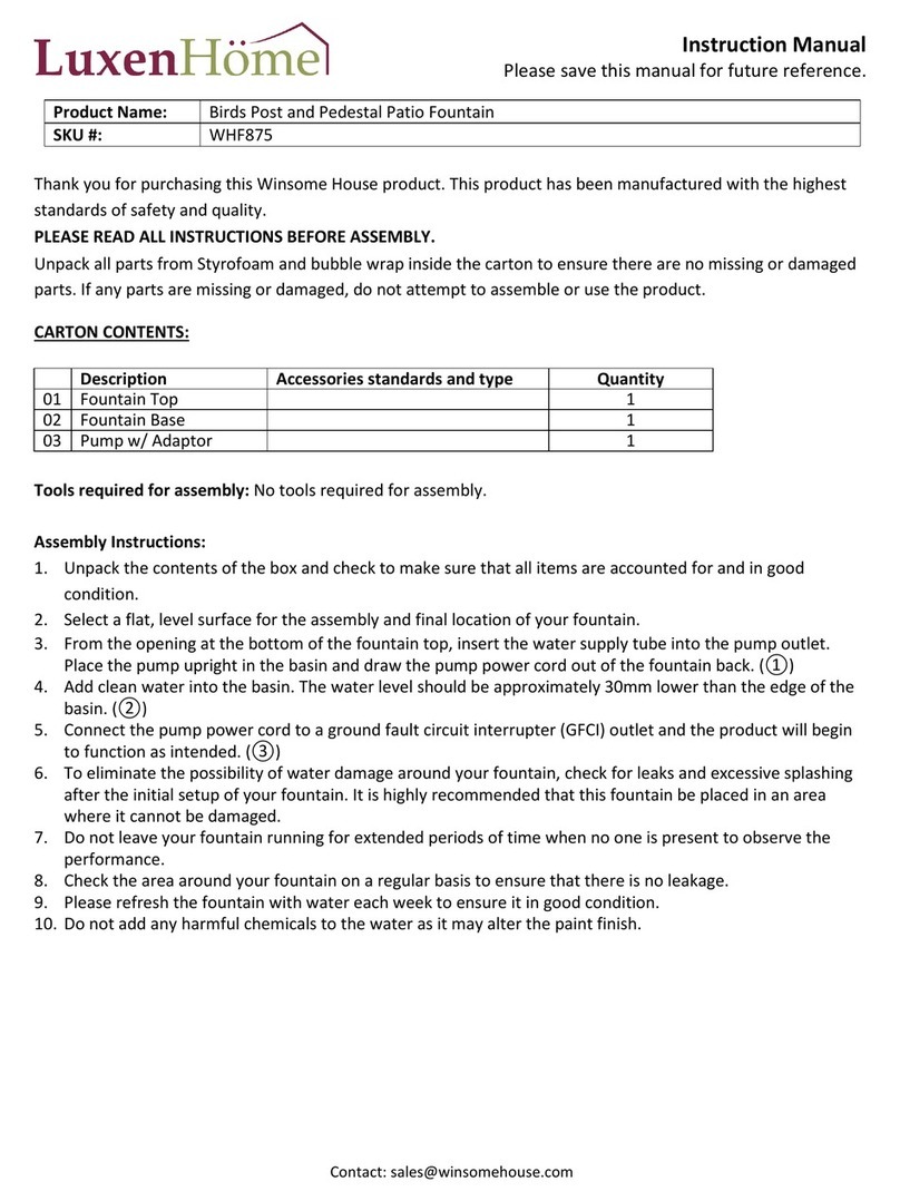 LuxenHome WHF875 instruction manual