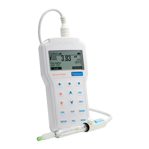 Hanna Instruments HI98169 User manual Hanna Instruments HI98169 User manual
