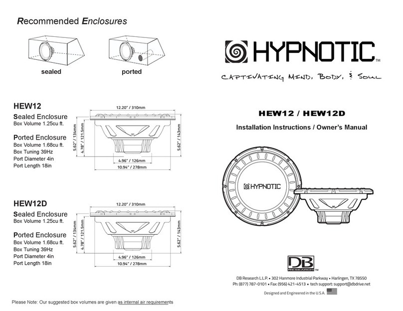 DB Research HYPNOTIC HEW12 Service manual