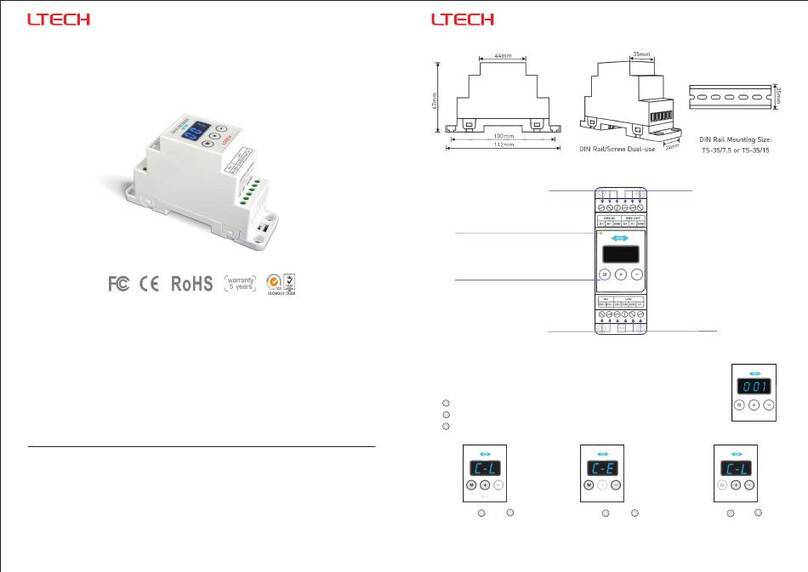 Ltech DIN-DMX-350 User manual