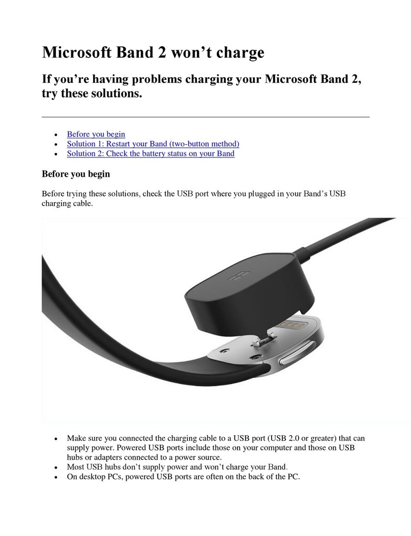 Microsoft Band 2 Troubleshooting