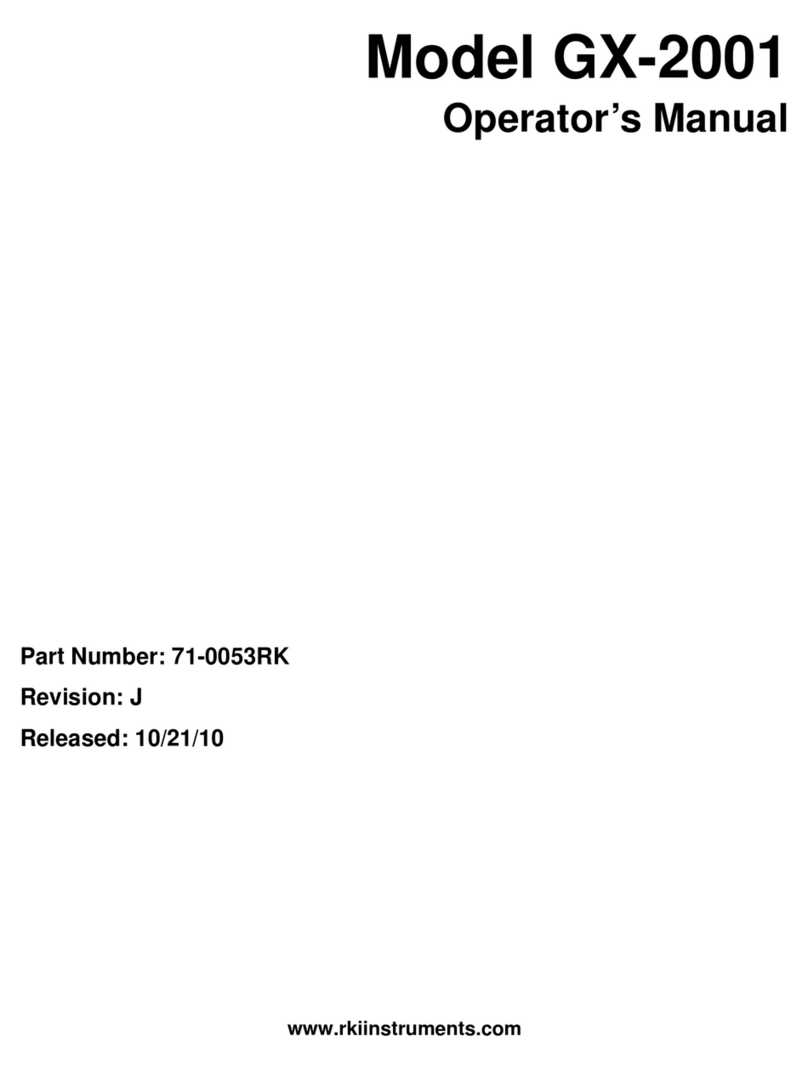RKI Instruments GX-2001 User manual