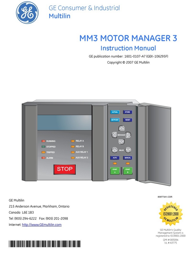 GE MM3 instruction manual