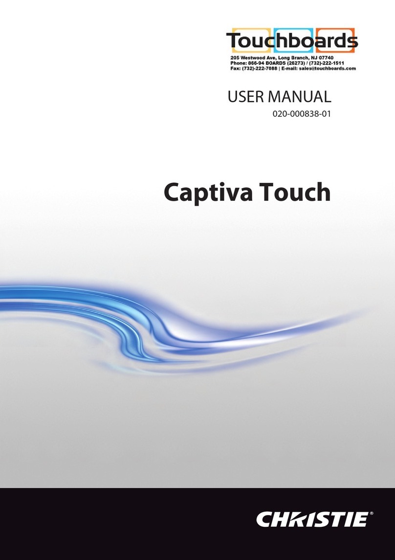Christie Captiva Touch User manual