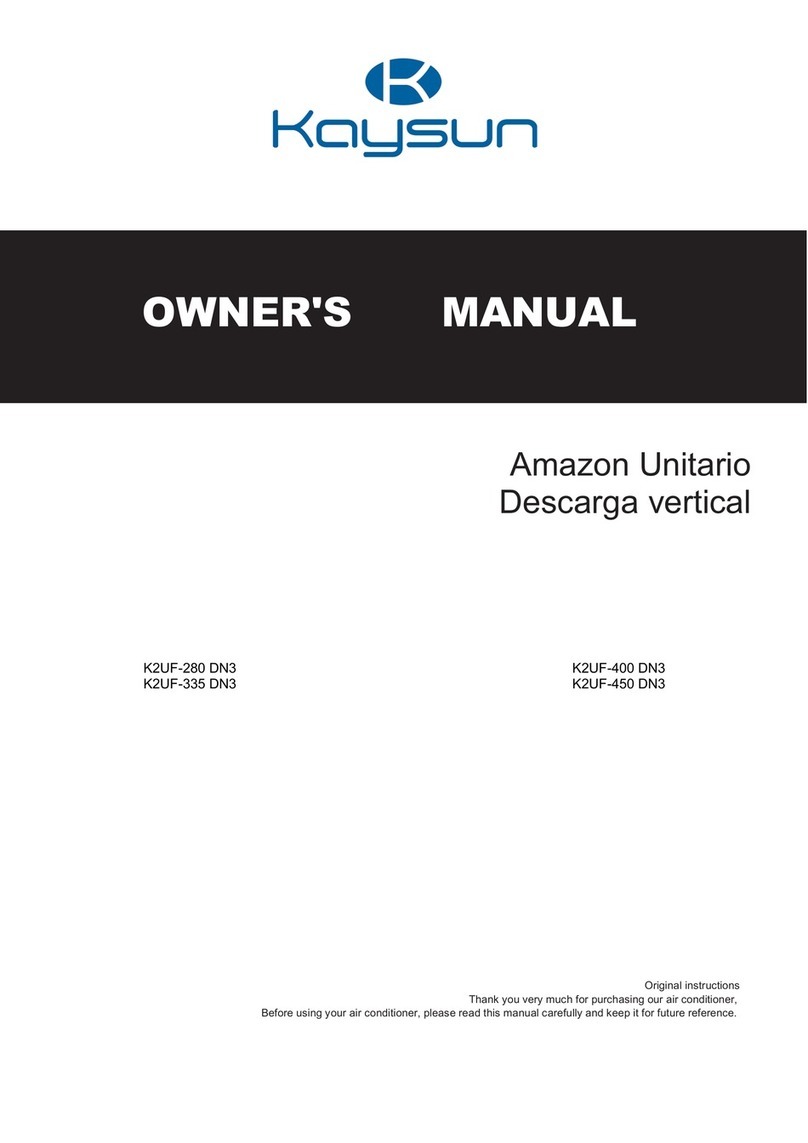 Frigicoll Kaysun K2UF-280 DN3 User manual