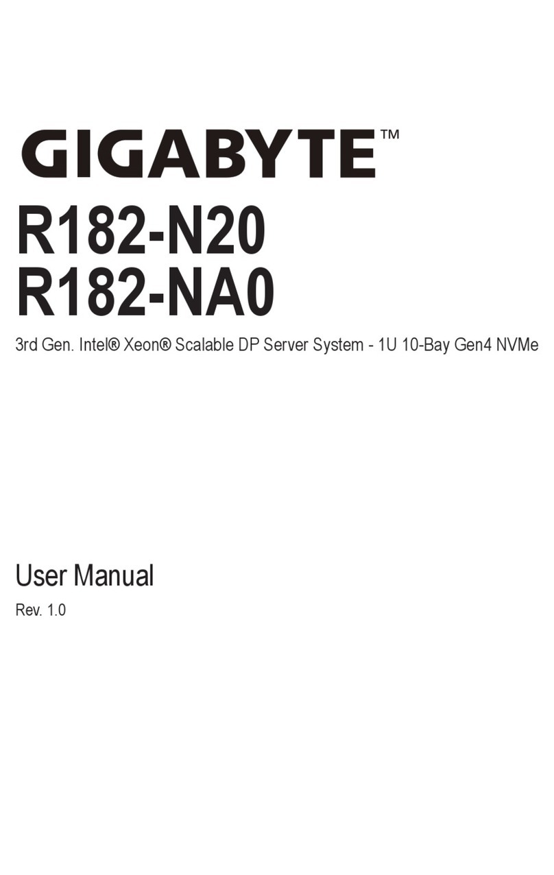 Gigabyte R182-N20 User manual