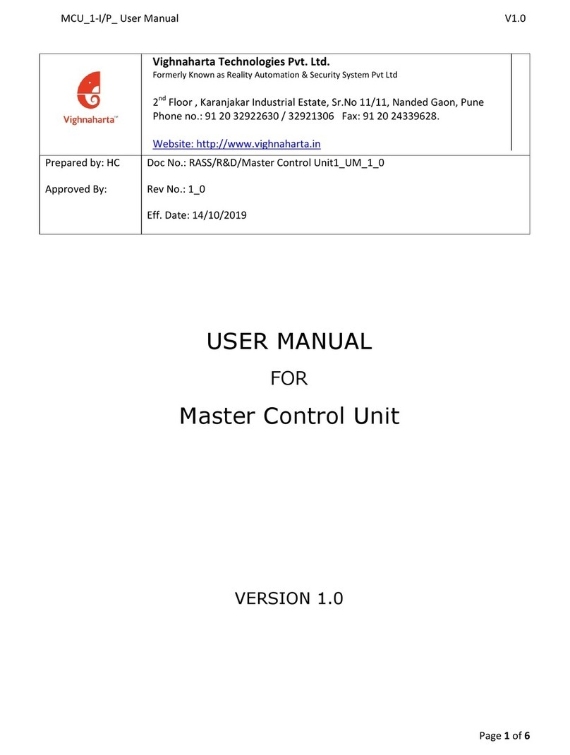 Vighnaharta Master Control Unit user manual