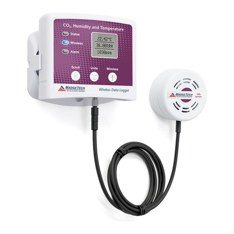 MadgeTech RFCO2RHTemp2000A Specification sheet