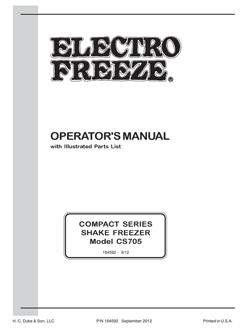 ELECTRO FREEZE COMPACT Series User manual