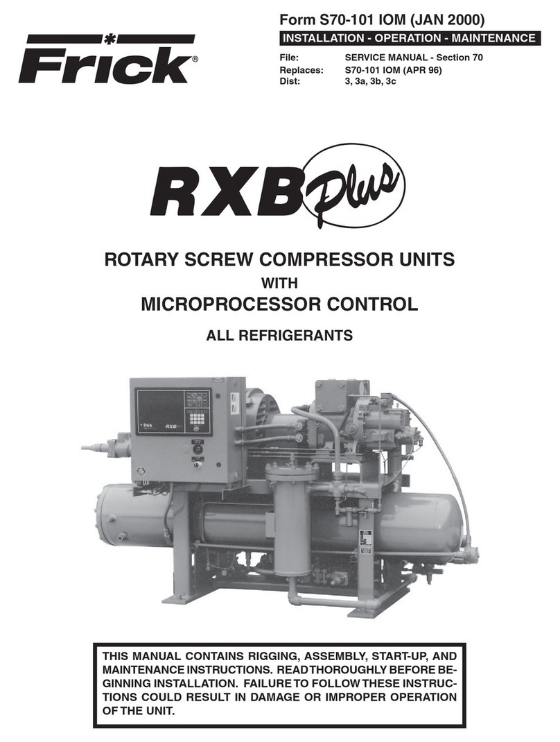 Frick RXB PLUS Owner's manual
