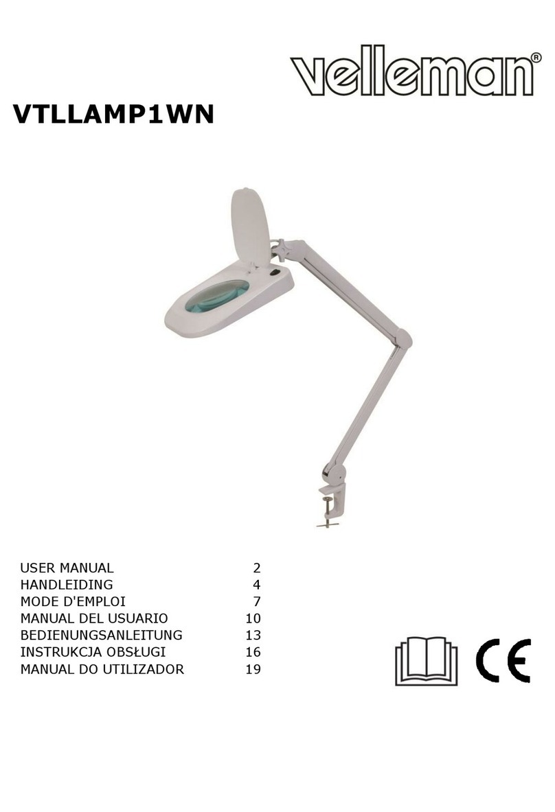 Velleman VTLLAMP1WN user guide