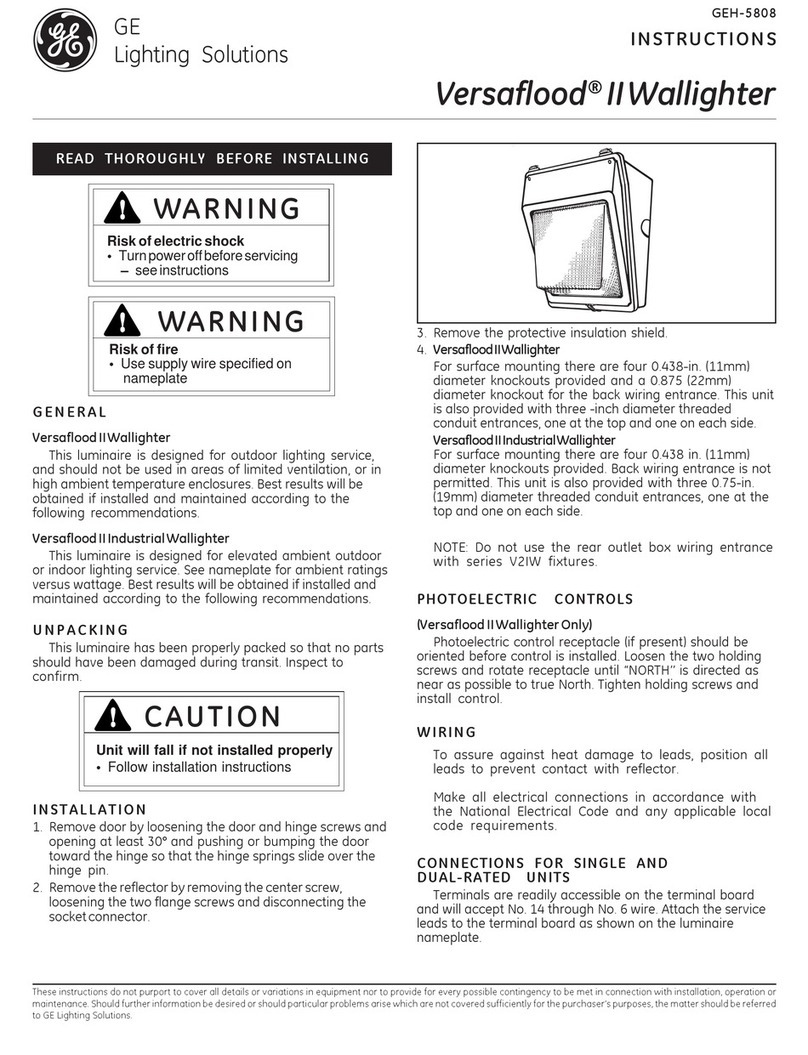 GE Versaflood II User manual