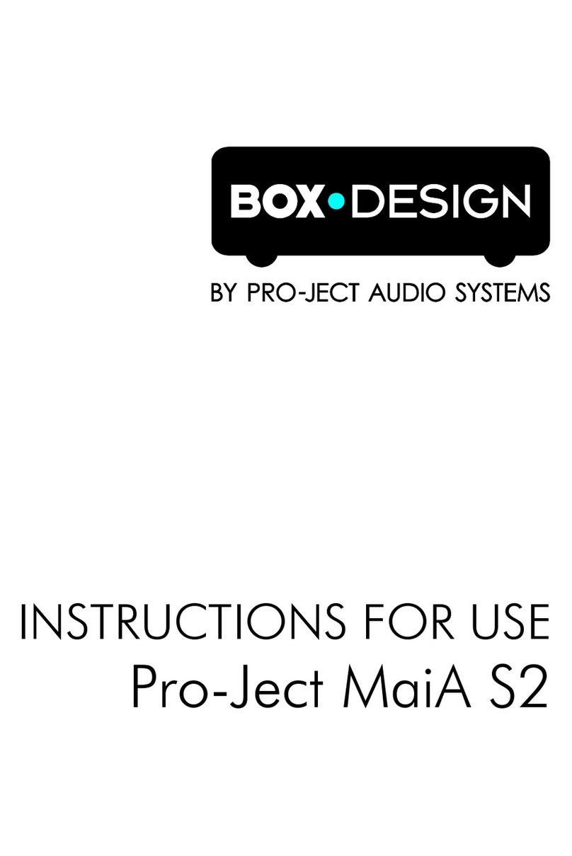 Pro-Ject Audio Systems Remote Box S2 User manual Pro-Ject Audio Systems Remote Box S2 User manual