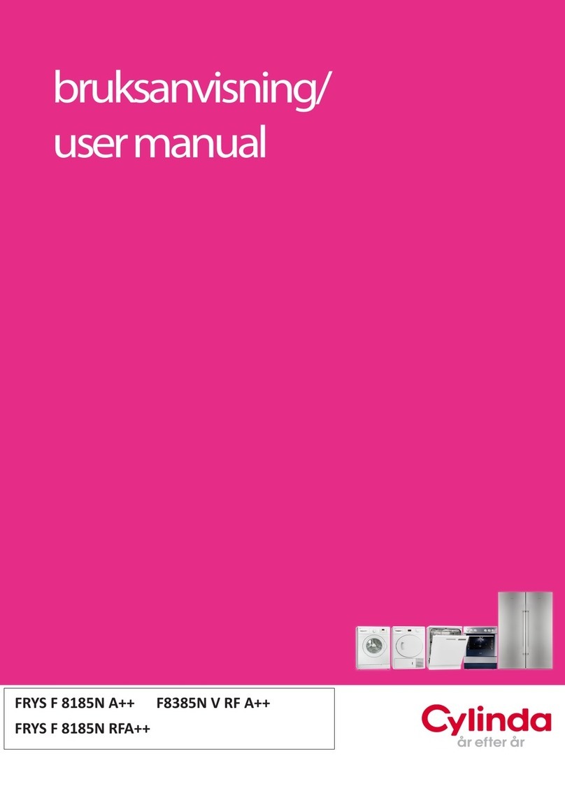Cylinda FRYS F 8185N A++ user manual