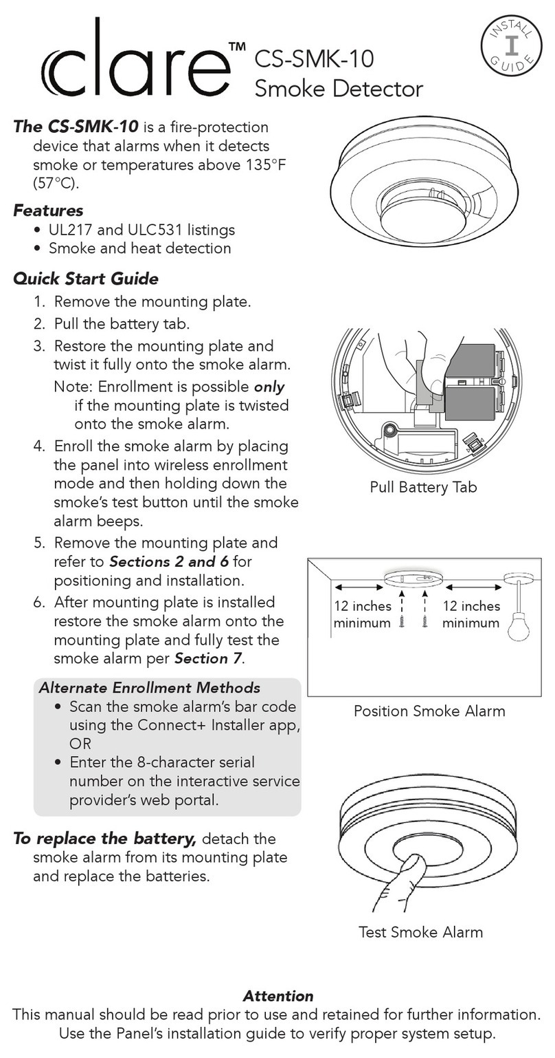 clare CS-SMK-10 installation guide