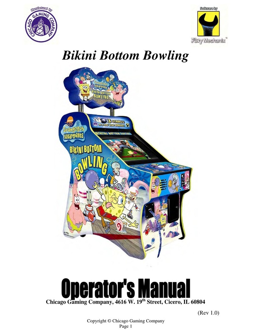 Chicago Gaming Bikini Bottom Bowling User manual