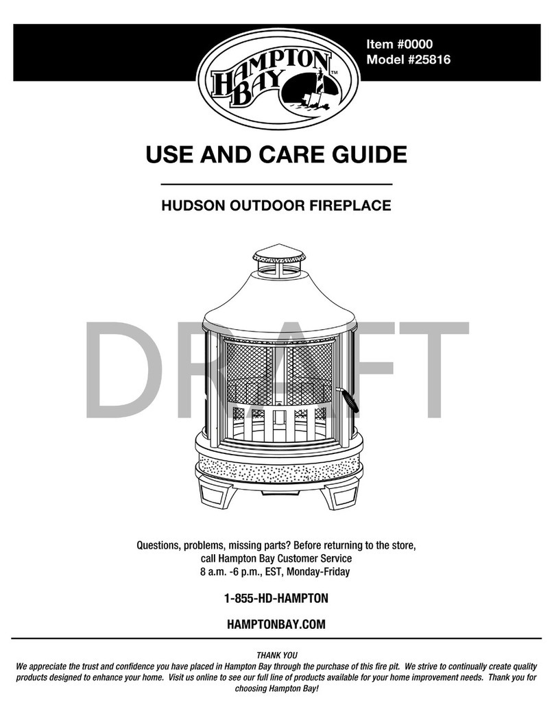 HAMPTON BAY Hudson Use and care guide