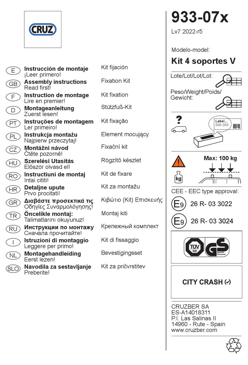 Cruz 933-07 Series Assembly instructions