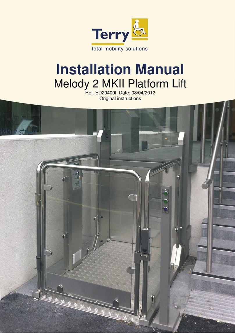 TERRY Melody 2 hydraulic MK2 installation manual