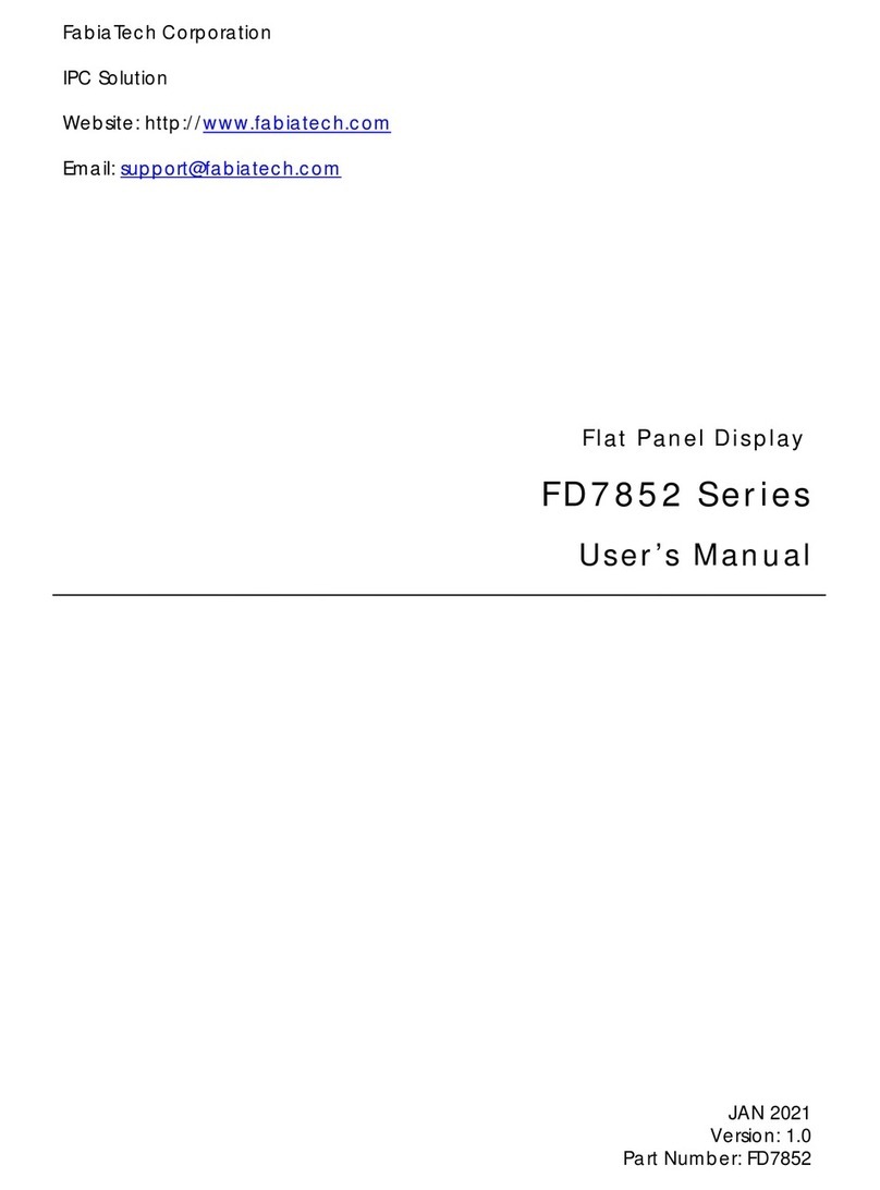 FabiaTech FD7852 Series User manual