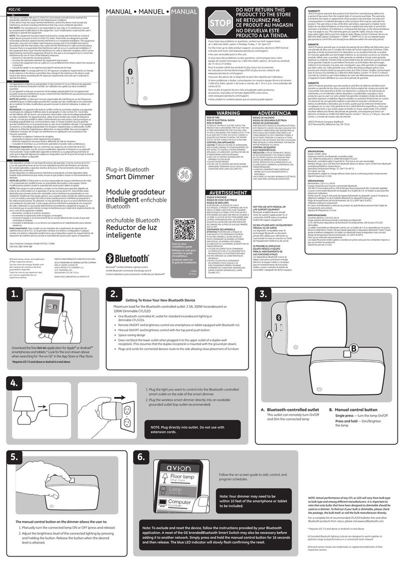Jasco BT3101 manual