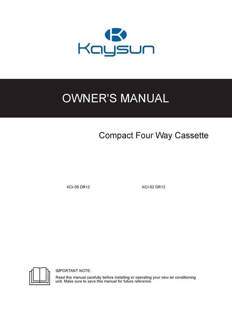 Kaysun KCI-35 DR12 owner's manual