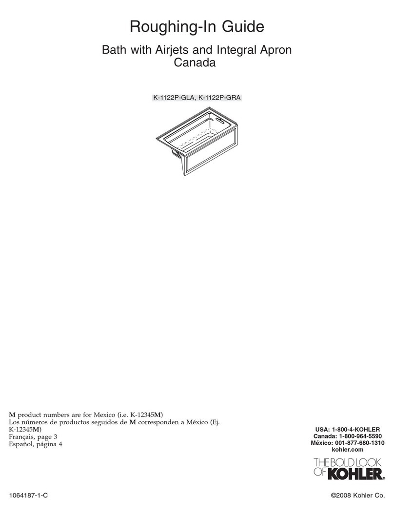 Kohler K-1122P-GLA Quick start guide
