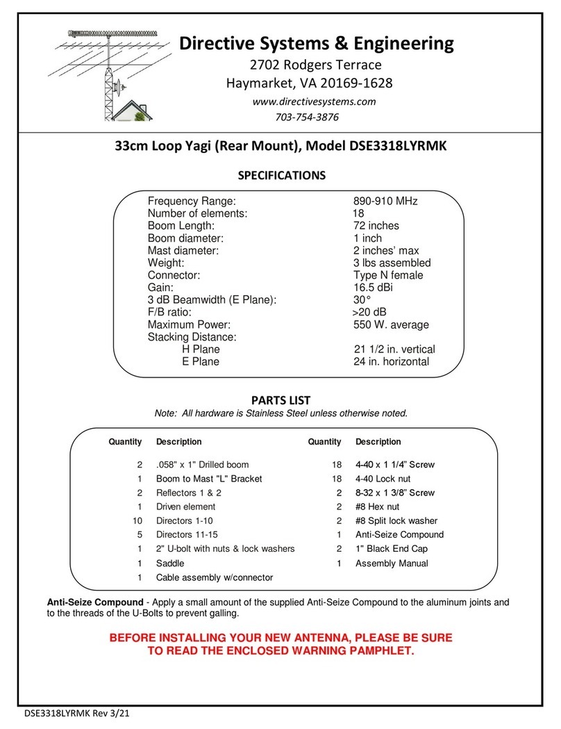 Directive Systems & Engineering DSE3318LYRMK quick start guide