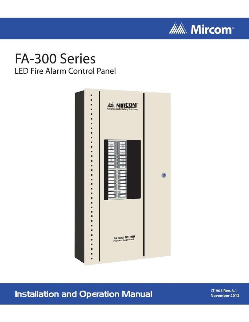 Mircom FA-301-12LDW Installation and operation manual