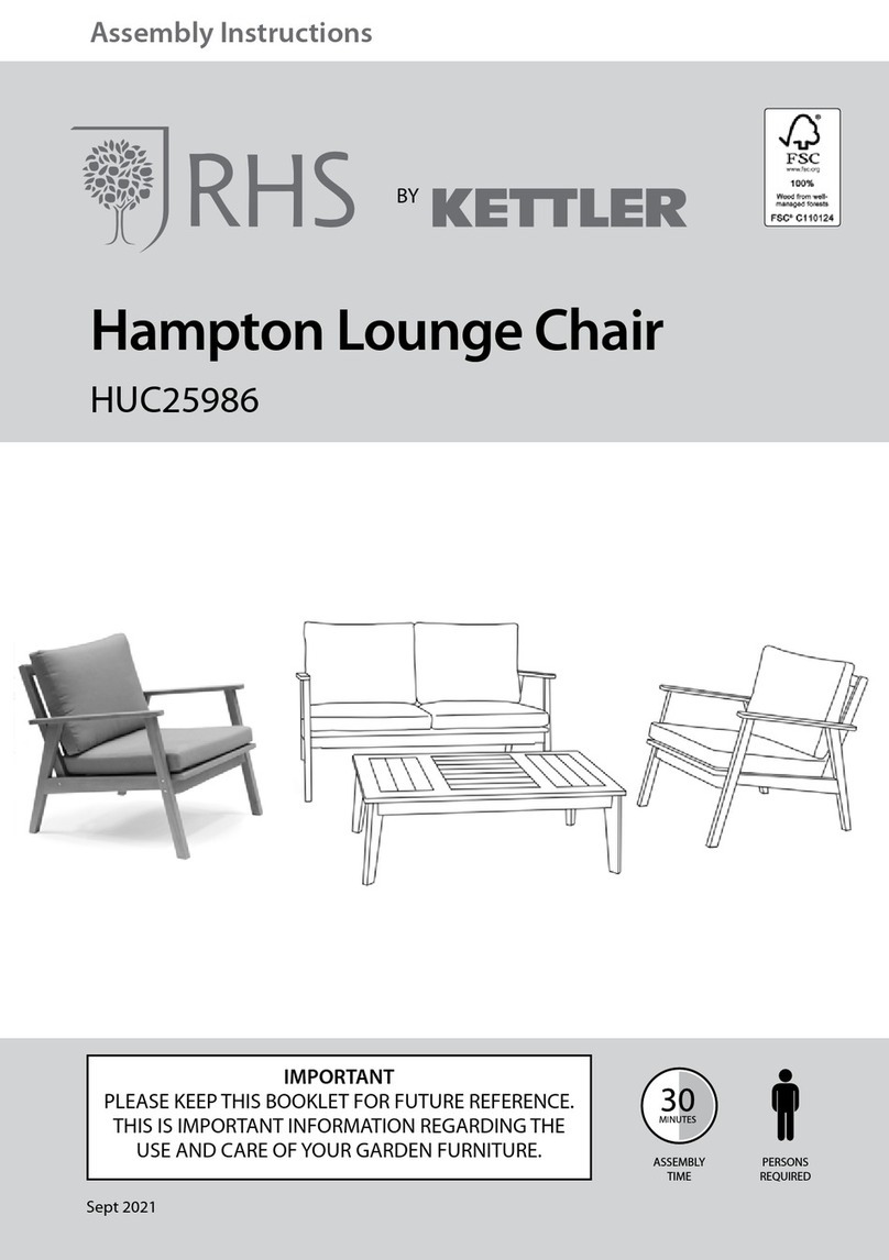 Kettler RHS Hampton HUC25986 Assembly instructions