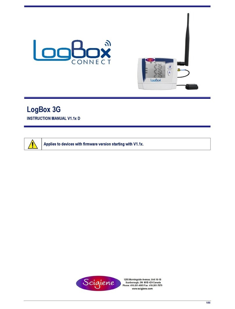 scigiene LogBox 3G instruction manual