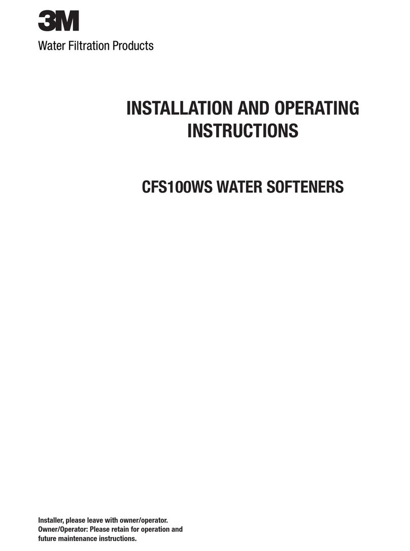 3M Cuno CFS100WS Installation and operating instructions