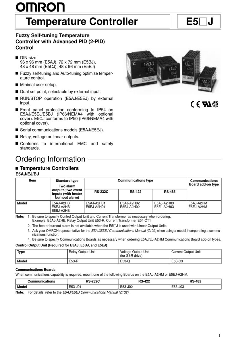 Omron E5 J Series manual