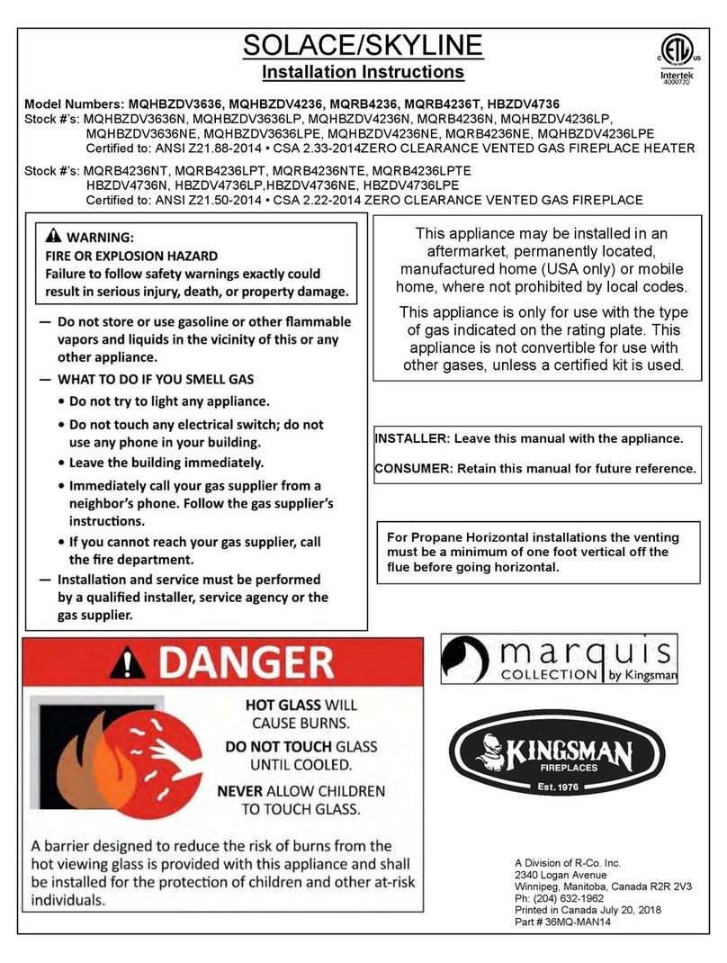 Kingsman Marquis SOLACE installation instructions Kingsman Marquis SOLACE installation instructions