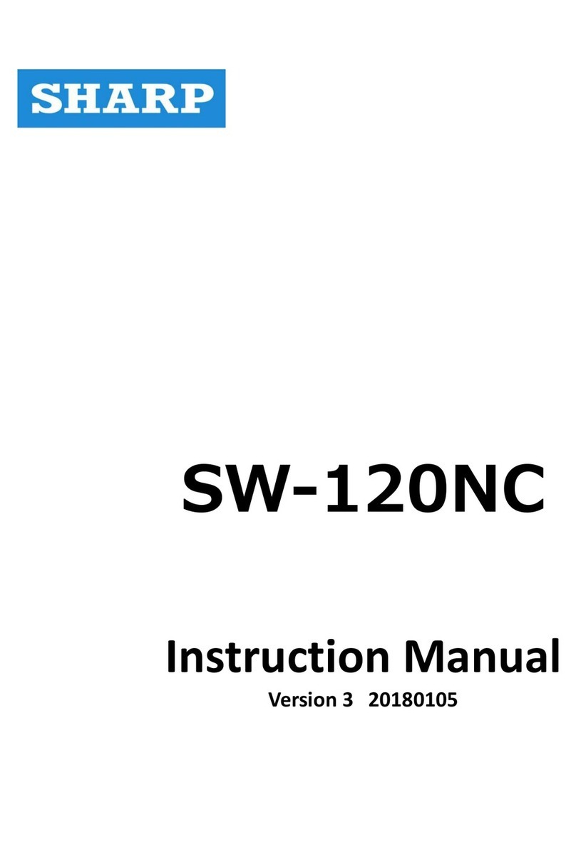 Sharp SW-120NC instruction manual