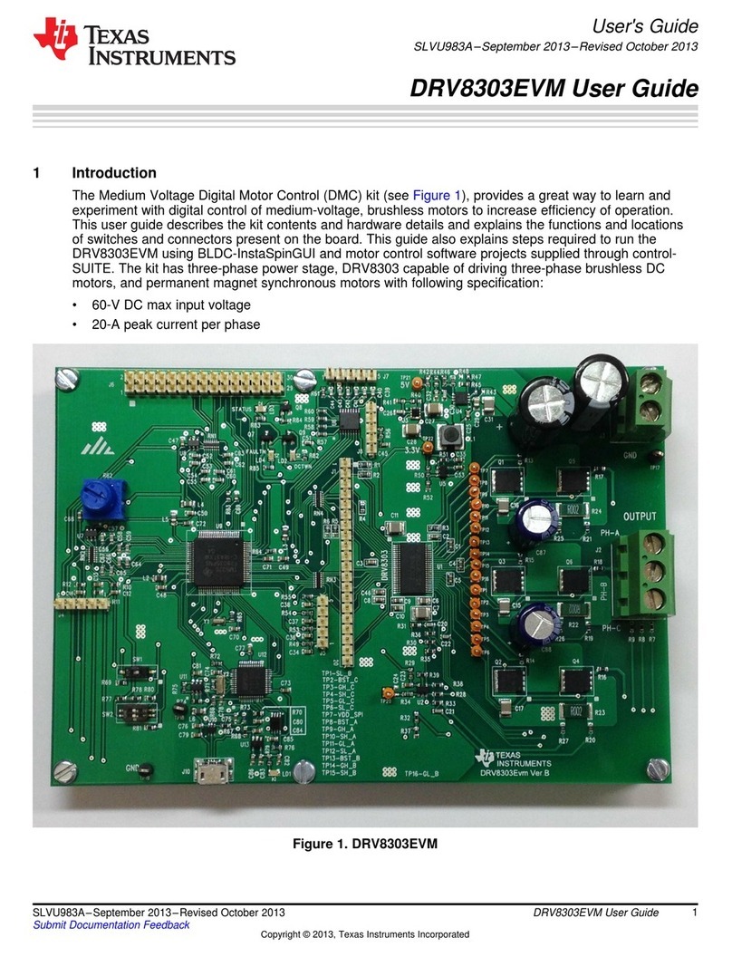 Texas Instruments DRV8303EVM User manual