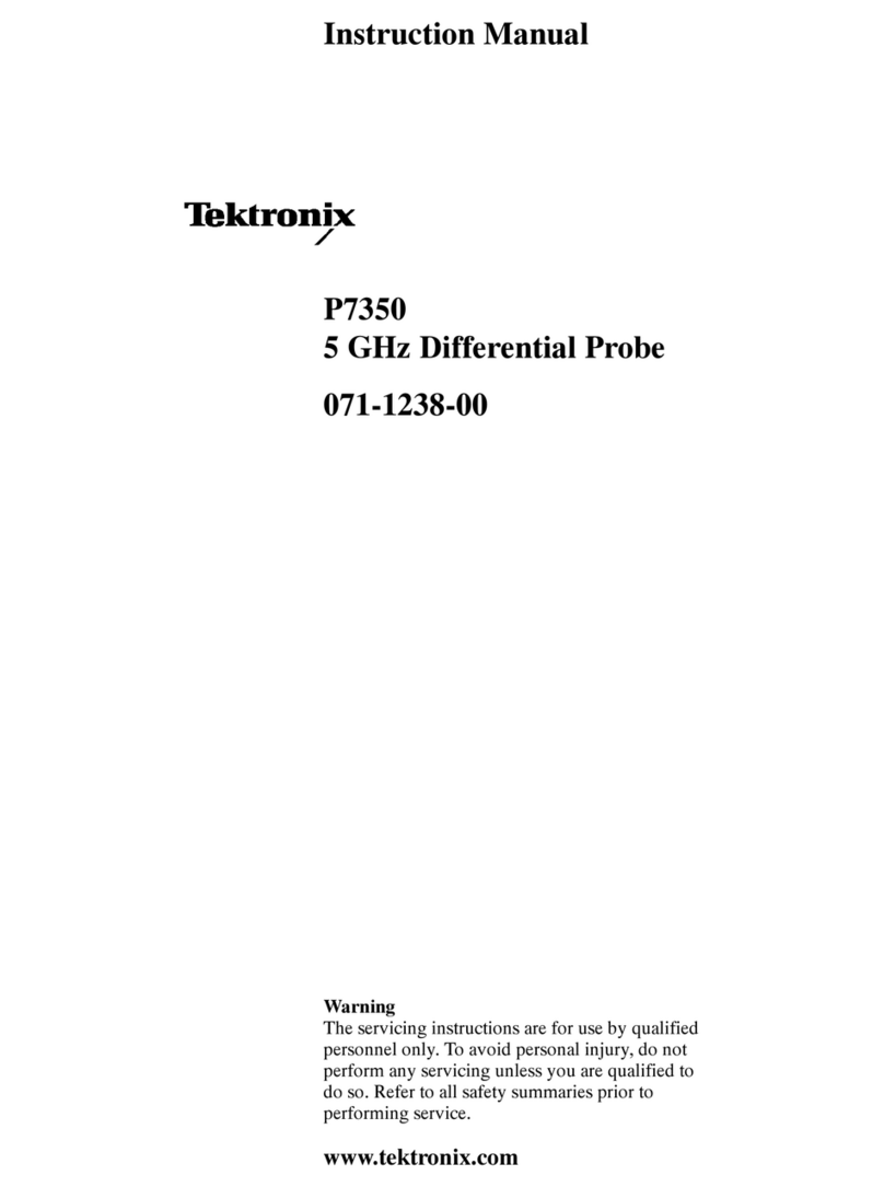 Tektronix P7350 instruction manual