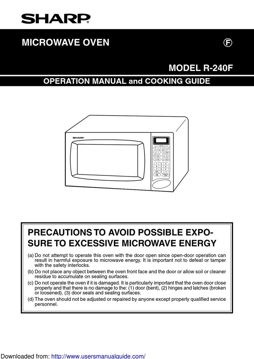 Sharp R-240F Use and care manual